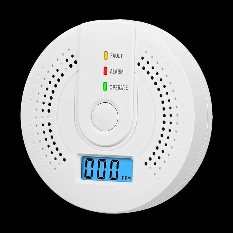 Carbon Monoxide Detector Independent CO Alarm With LCD Display High Sensitivity Warning UL2034 Certified