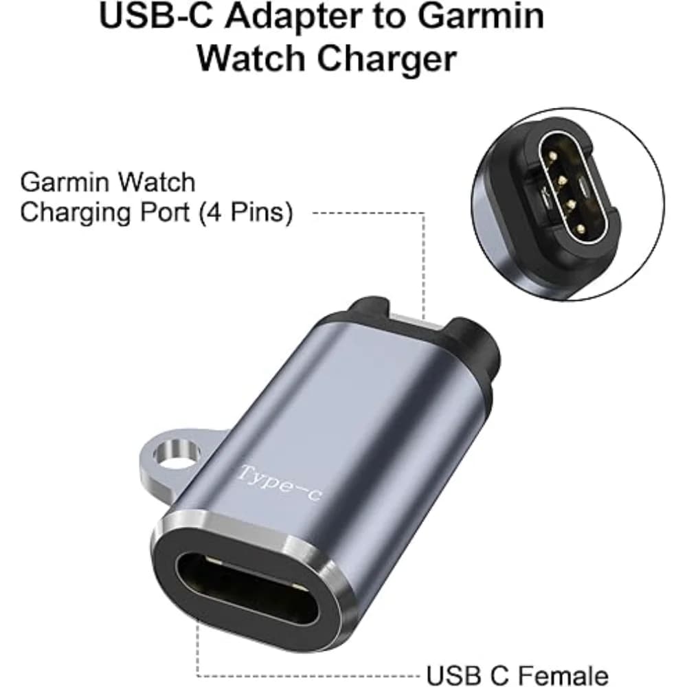 Per Garmin instinto E 3 2 2X 2S Solar Fenix 8 7 5 Vivosmart 5 Vivomove 3 3S Style Sport Smartwatch Adattatore per caricabatterie Caricatore rapido