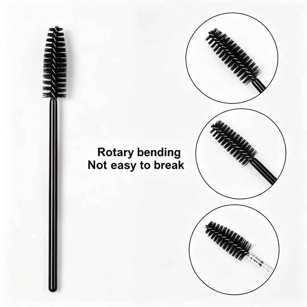 100/500/1000pcs Wholesale Eye Beauty Tools Disposable Mascara Wands Eyelash Brush Lash Extension Colorful Spoolies for Eyebrow