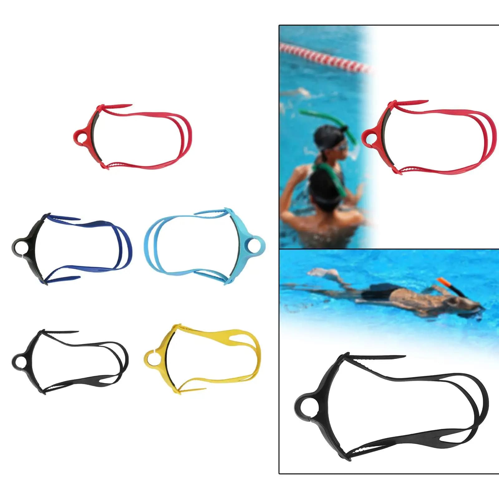 Head Snorkeling Headband for Dives Swimming for Kids and Adults Swimming Equipment Breathing Tube Fixed Snorkeling Headband