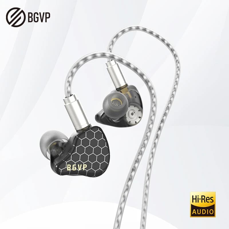 BGVP Scale pro Hybrid In-Ear Monitor Earphone 1DD+1BA 6D Sound Effects Gaming Headset HiFi Wired Bass Stereo Music Earbuds