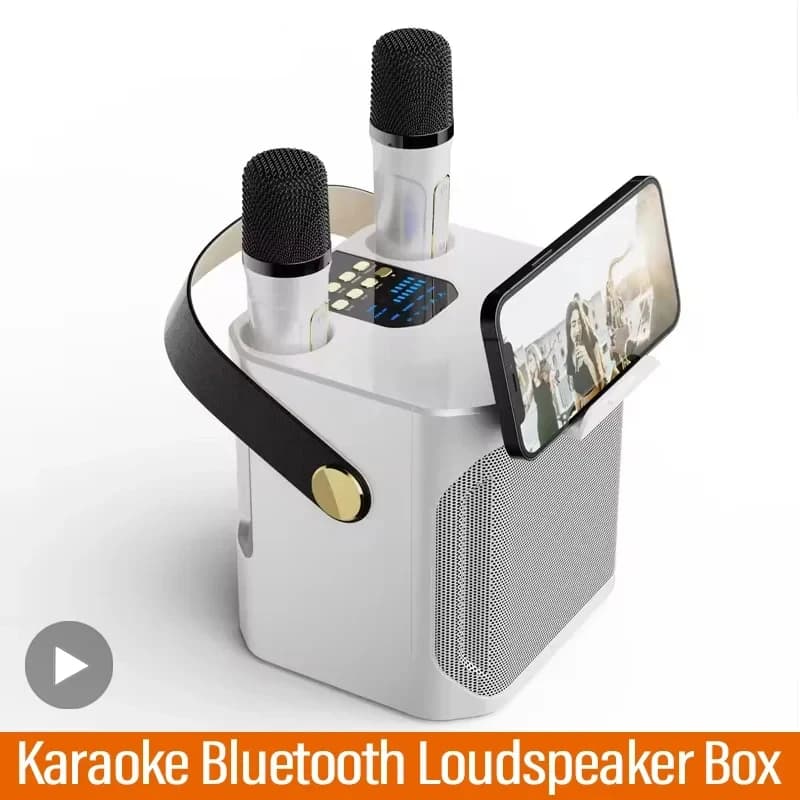 Potente altoparlante Bluetooth Karaoke con microfono Sound Box portatile Musica Subwoofer wireless Macchina Caixa De Som ad alta potenza