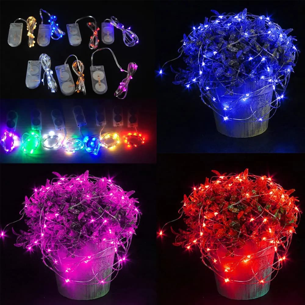 1m 2m 3m Led Rame Fairy String Lights Decor Luce Xmas Ghirlanda Per Usb Vacanza Home Decoration Bottiglia Wedding Operated Tree