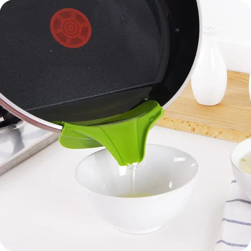 Creative Silicone FunnelTools Anti-Emergence Exhaust Pots Round Round Rounds Deflector Funnel Liquid Soup Diversion Home Cooking Tool