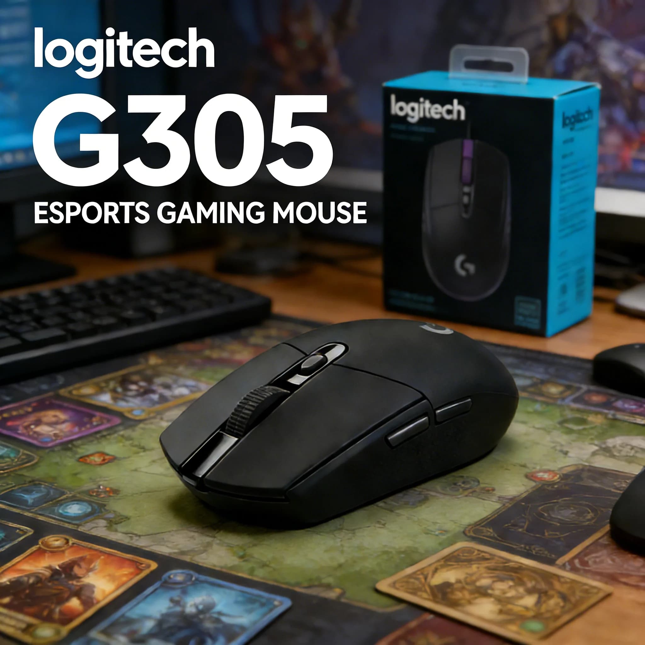 Mouse from Gaming Wireless Logitech G304/G305 HERO 12000 DPI with Acceleration Without Depreciation - Free Shipping Included