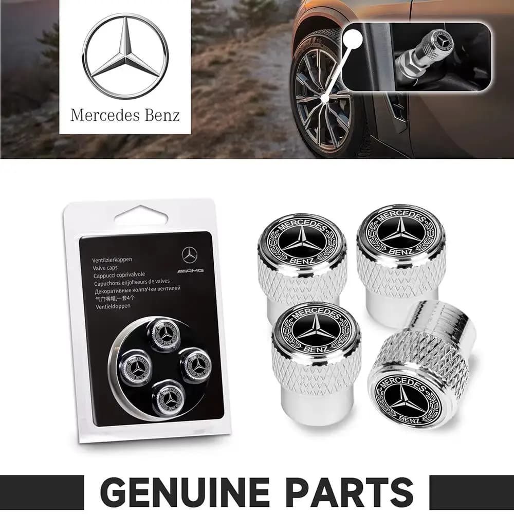 Car Stickers Anti-rust Waterproof Wheel Air Valve Protective Shell Dust Cap For Mercedes-Benz W203 W204 W205 W212 W213 ornaments