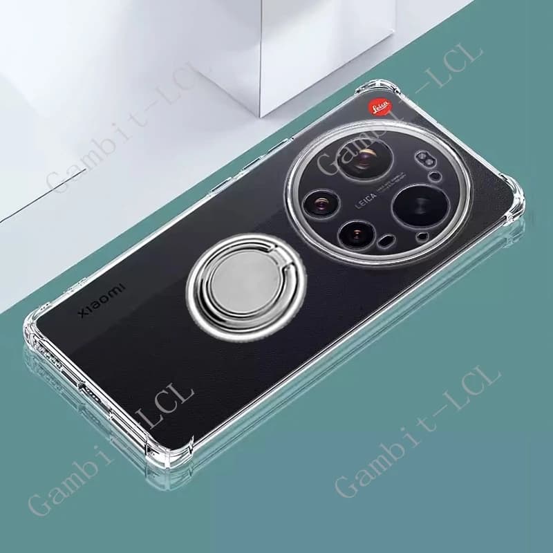 Per Xiaomi 17 Ultra Xiaomi17Ultra 17Ultra 2512BPNDAC 2512BPNDAG Custodia per telefono con anello di supporto posteriore in TPU morbido