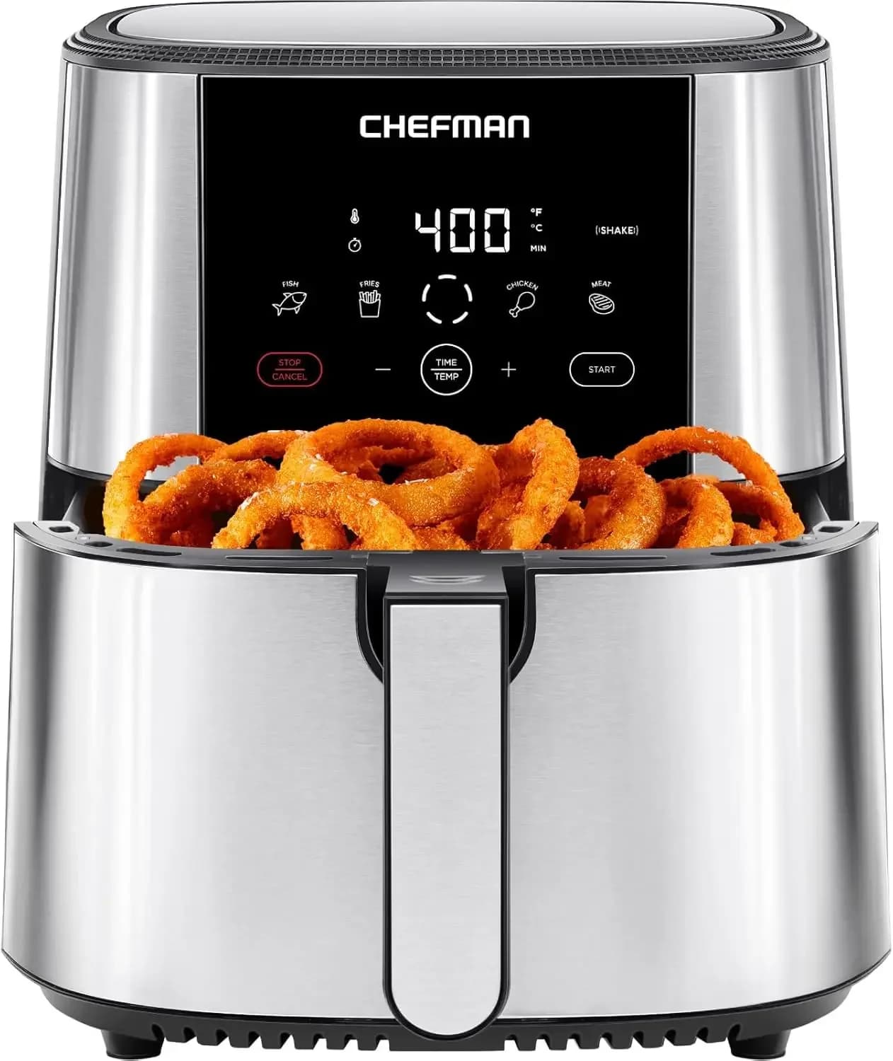 TurboFry ® Friggitrice ad Aria Touch, Formato Famiglia XL 8-Qt, Controlli Digitali One-Touch con Preimpostazioni, Patatine Fritte, Pollo, Carne, Pesce, Antiaderente