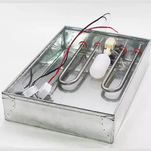 Lavabo con tubo umidificatore con valvola a galleggiante