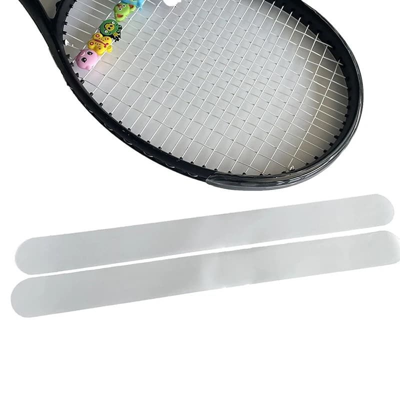 New#Transparent Tennis Racket Paddle Head Protection Tape Reduce Friction Sticker TPU Protection Tape Sports Parts