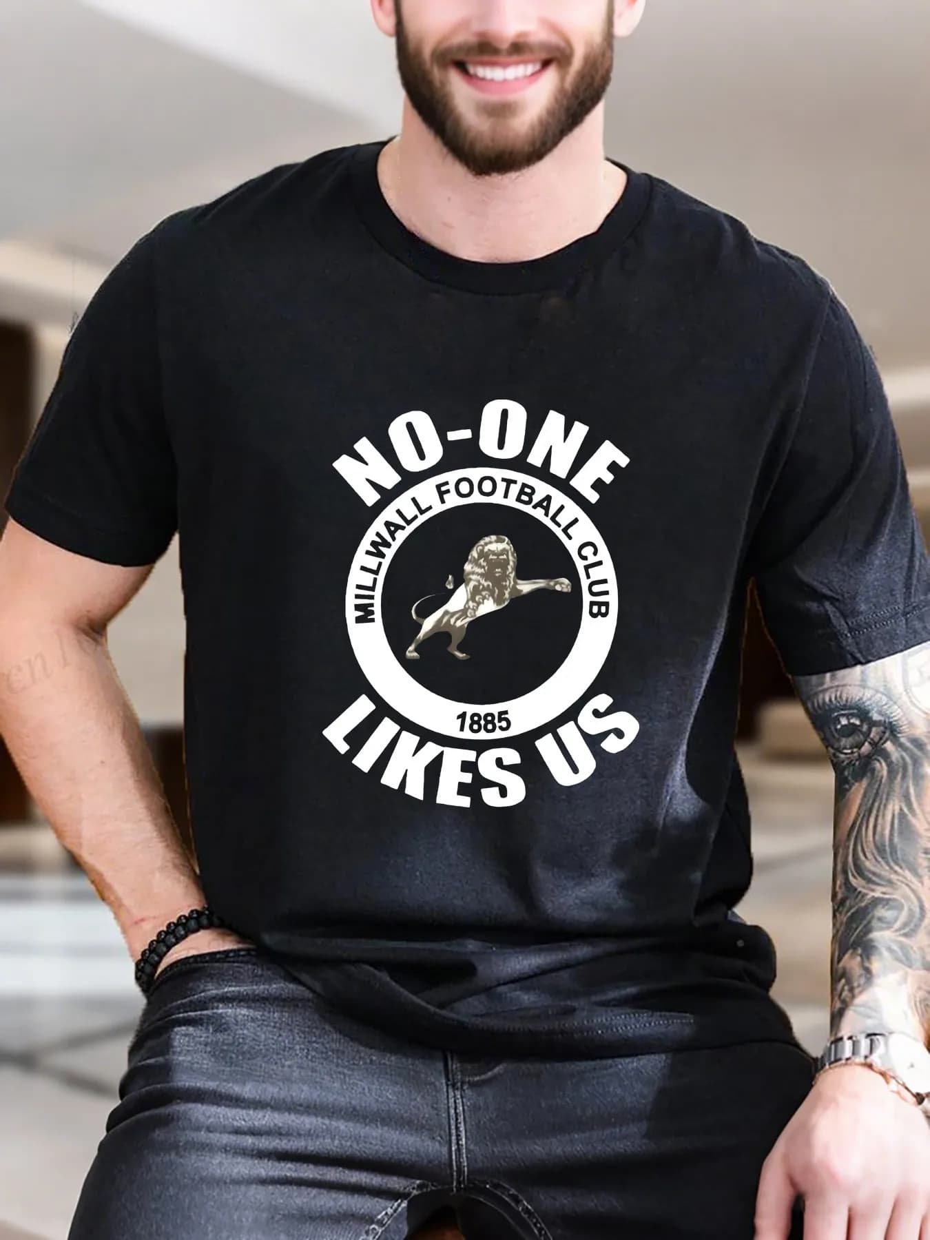 Nuovo modo di arrivo No One Millwall Football Club 1885 piace noi T-shirt da uomo alla moda divertente vintage di vendita calda pesante