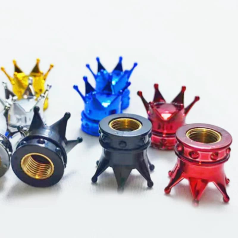 4 pcs Universal wheel cover Auto tyre valves, dustproof, waterproof, for car, car decoration