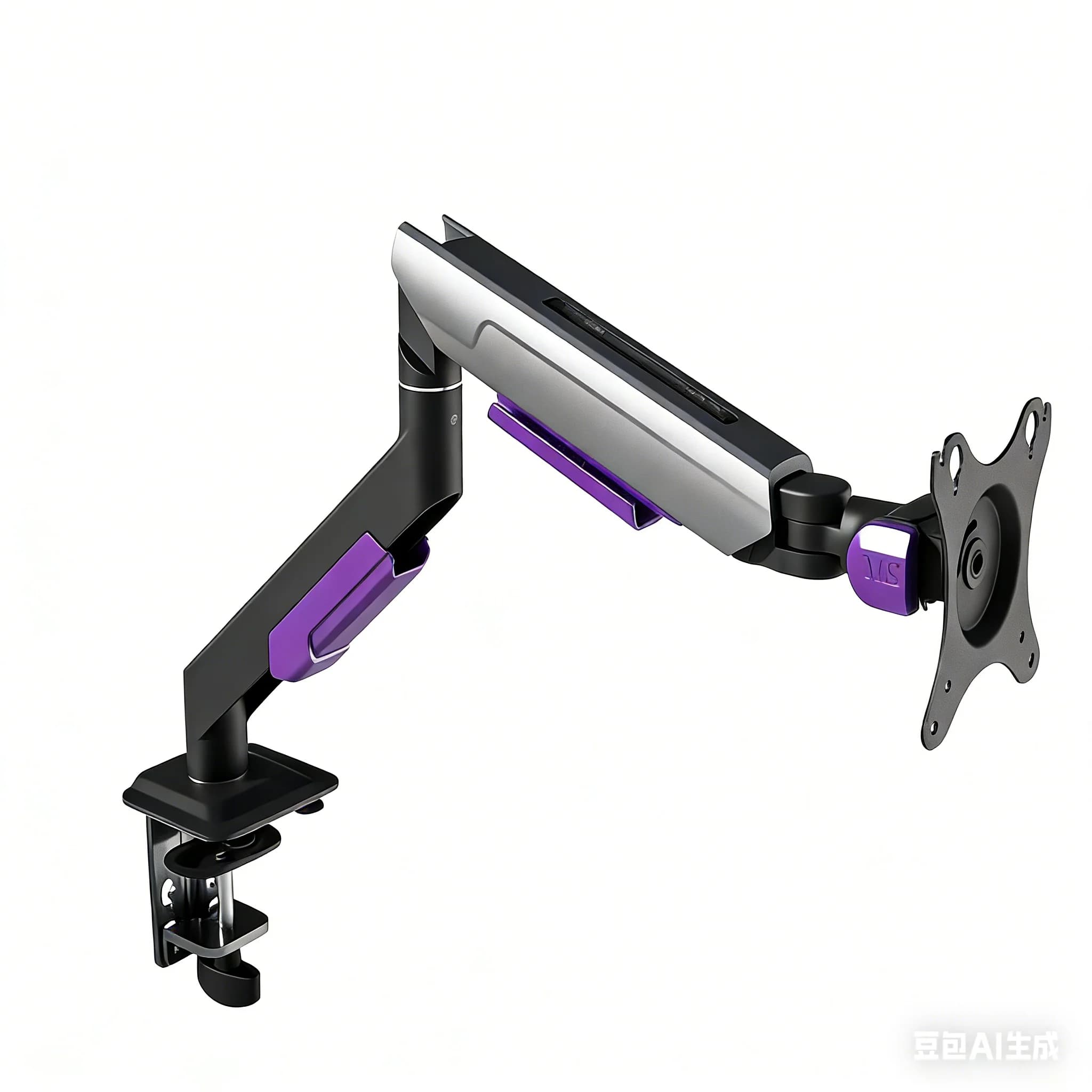 Supporto da scrivania per monitor verticale con gestione cavi nascosta per schermo singolo