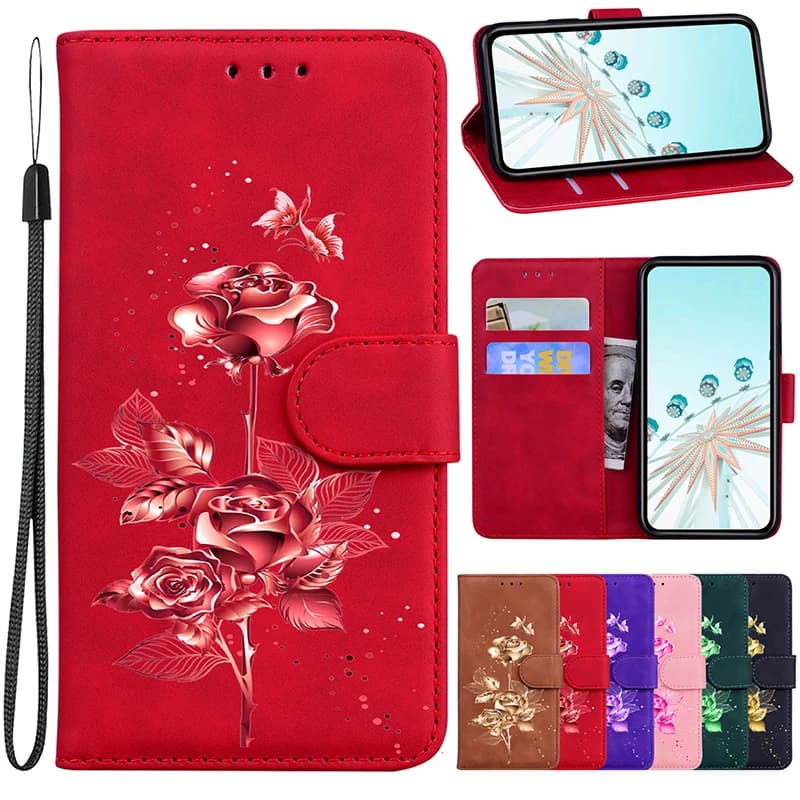 Leather Flip Wallet Case For Xiaomi Redmi 15C 14C 13C 13R 12C 12 13 4G 5G 10C 10A 10 Power 4G 10 4G 2022 10 Prime Phone Cover