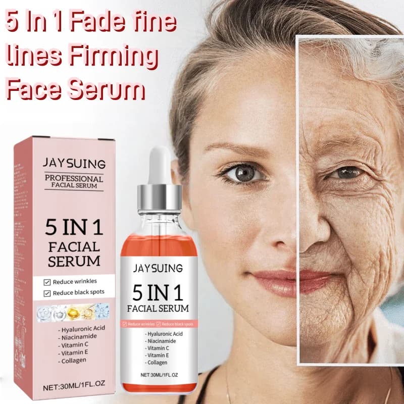 Serum Viso 5 in 1 to attenuate the Subtle Rugs, Rassodante, Reducer of Imperfections and Pigmentation, Hydrating and Toning