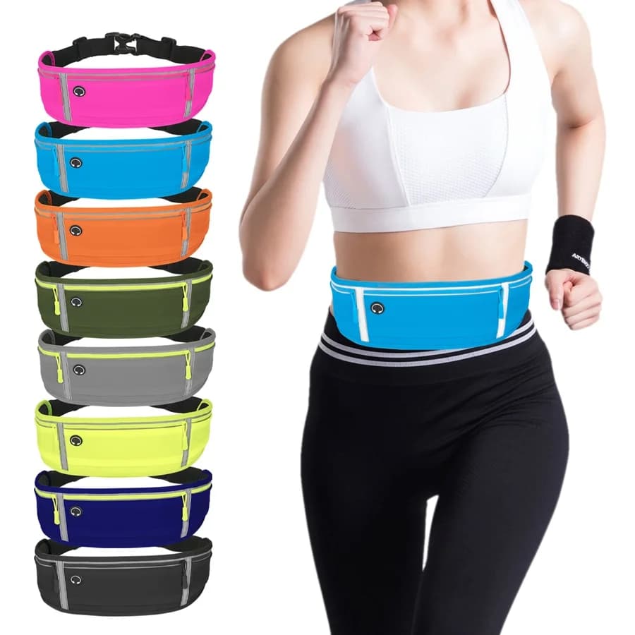 Marsupio unisex Sports Waist Sports Waist Men's Waist Bag Phone Bag Waterproof Running Waist Waist Bag for Women