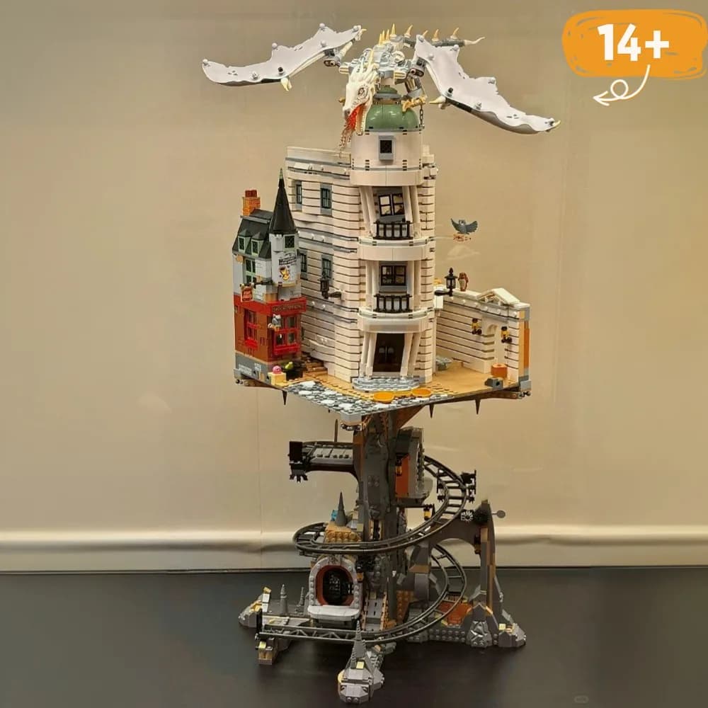 Set di Costruzioni Modello Street View: Edifici Bancari e Cittadini Compatibili con Particelle, Ideali come Regali di Natale per Amici 76417