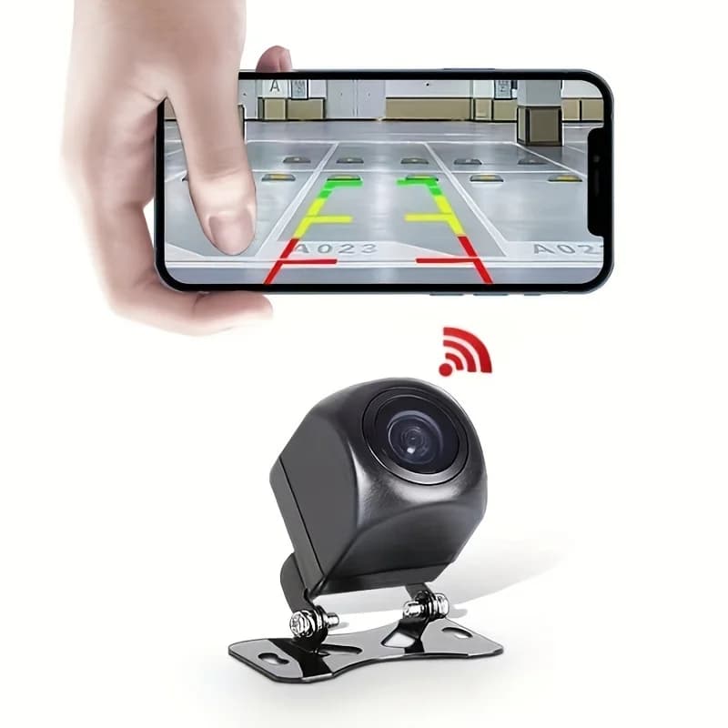 Bileeko WiFi Telecamera posteriore per auto Telecamera wireless per retromarcia di backup per auto camion RV rimorchio Connessione smartphone iOS Android
