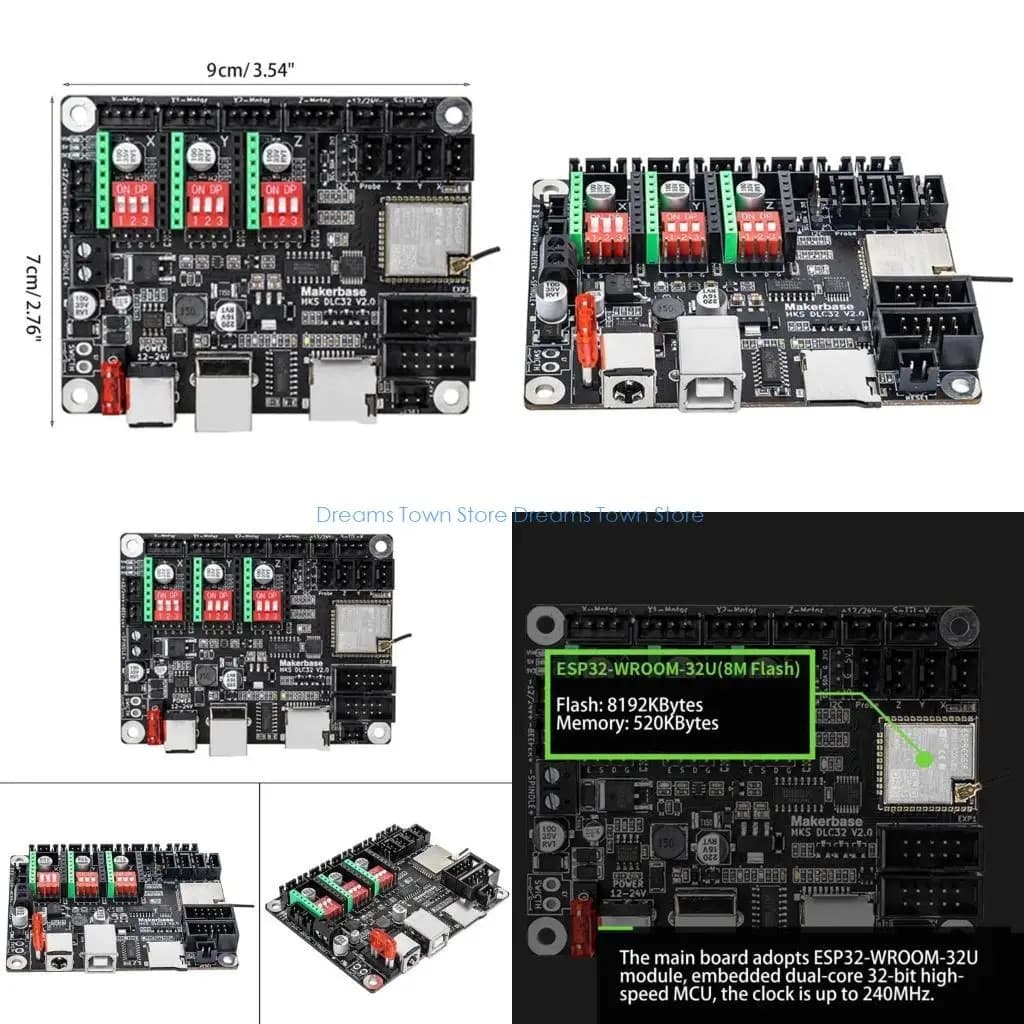 Controller offline aggiornato della scheda madre della scheda per incisore desktop HX6A MKS DLC32 V2.0