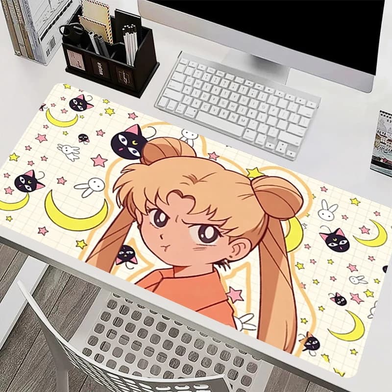 Mouse Pad Large Extended Gaming Desk Mat Non Slip Anime Carpet Gamer Pad S-Sailor Moons Pink Table mat kawaii Computer Mouse Pad