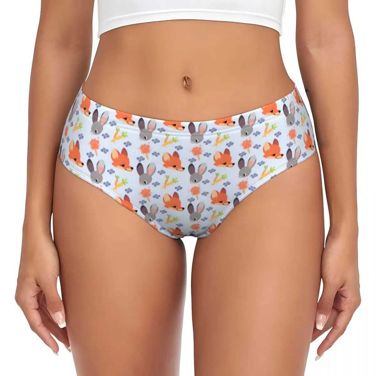 Slip Personalizzati Z-Zootopiaes per Donne, Traspiranti ed Elastici, Intimo Judy Nick