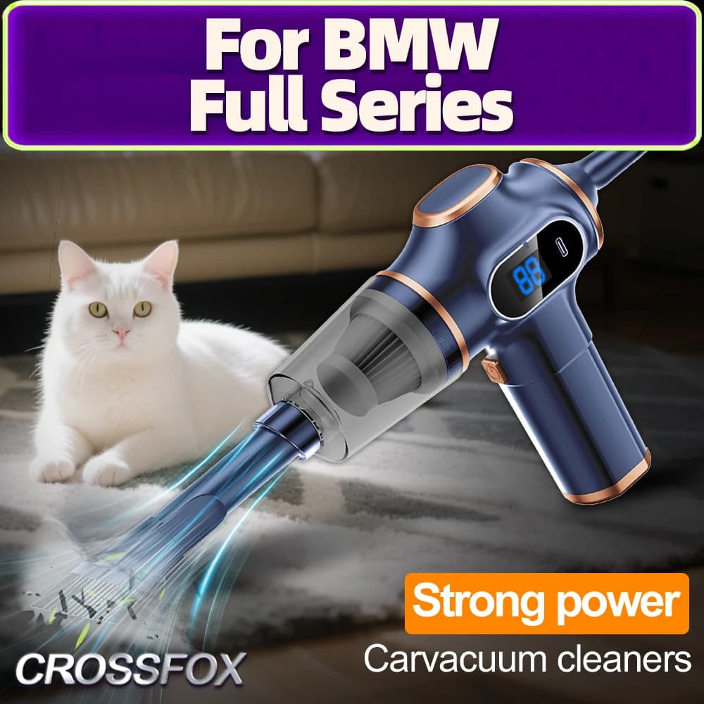 Aspirapolvere per auto 98000pa Mini Car Cleaner Tipo-C Carica Portatile Senza Fili 1500mAh Aspirapolvere Tenuto In Mano Per BMW Serie Completa