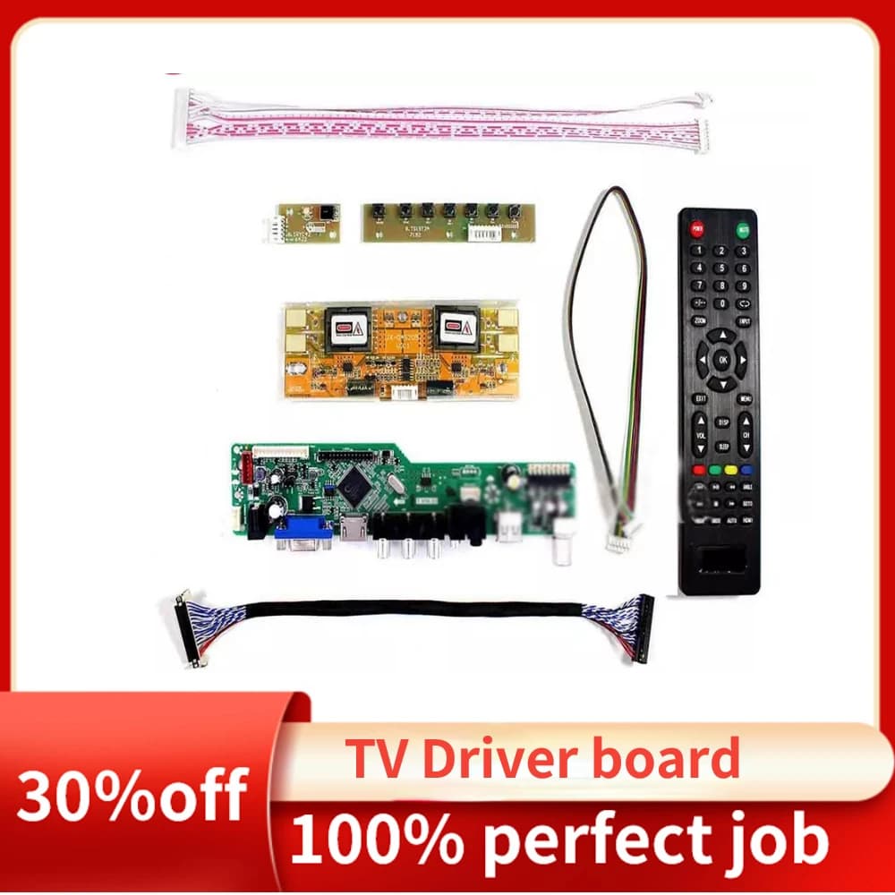 Nuovo Kit TV56 per M190A1-L0A M190A1-L02 M190A1-L05 TV+HDMI+VGA+AV+USB Scheda Controller Schermo LCD LED