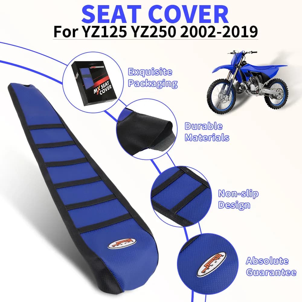 Per Yamaha YZ125 YZ250 2002-2019 Coprisedile per moto Accessori bici da cross elettriche Cuscino per sedili a motore da motocross Blu