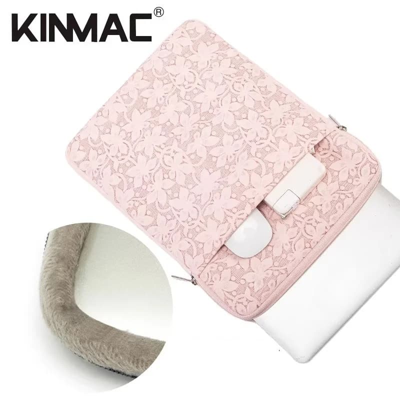 Borsa per laptop marca Kinmac da 12, 13.3, 14, 15.6, 16 pollici, custodia antiurto in pelle PU Clouds per uomo e donna, per MacBook Air Pro Computer