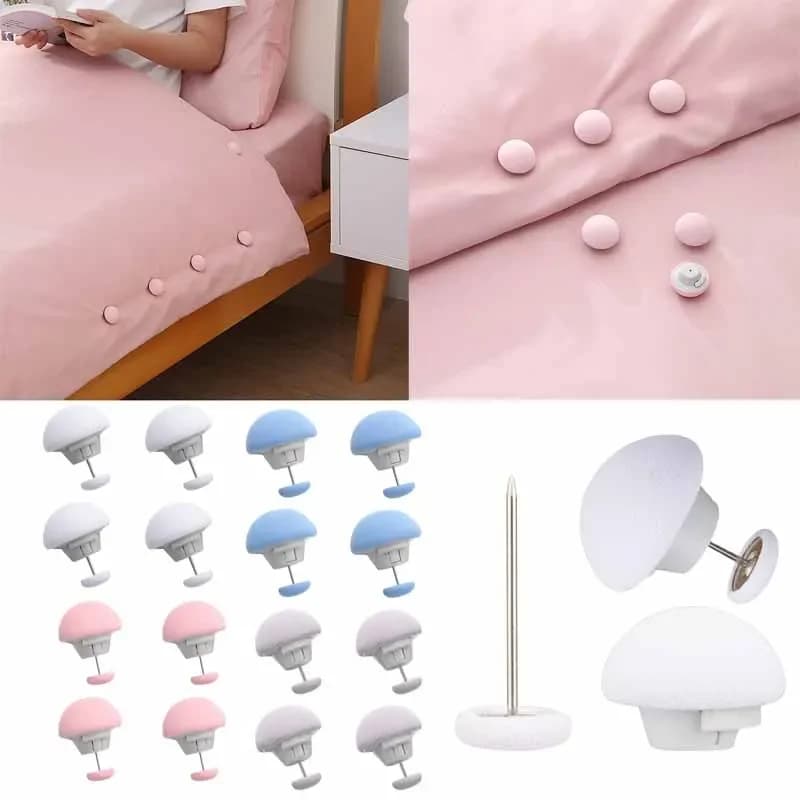 Macaron Clip Fungus Shape Quilt Holder for Anti-slip Quilt A key to unlock blanket Mounting Clip Holder for Cover Sheet