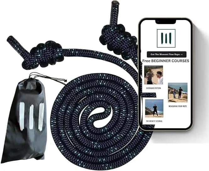 Jumping rod with weight of 500 g for cardio, boxing, HIIT and fitness – Double braid training adjustable for men and women