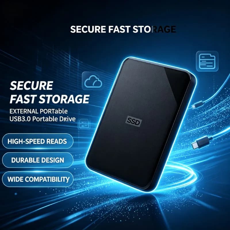 SE Portable External Hard Drive 500GB 1TB 2TB 4TB USB 3.0 High Speed HDD Storage for PC Laptop Mac Windows
