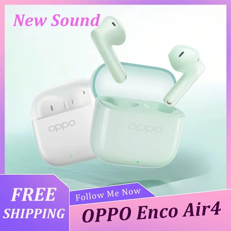 OPPO Enco Air 4 New Sound Version Wireless Earbuds Bluetooth Earphone Portable In-Ear Head Set IP55 12.4mm Driver Bluetooth 5.4