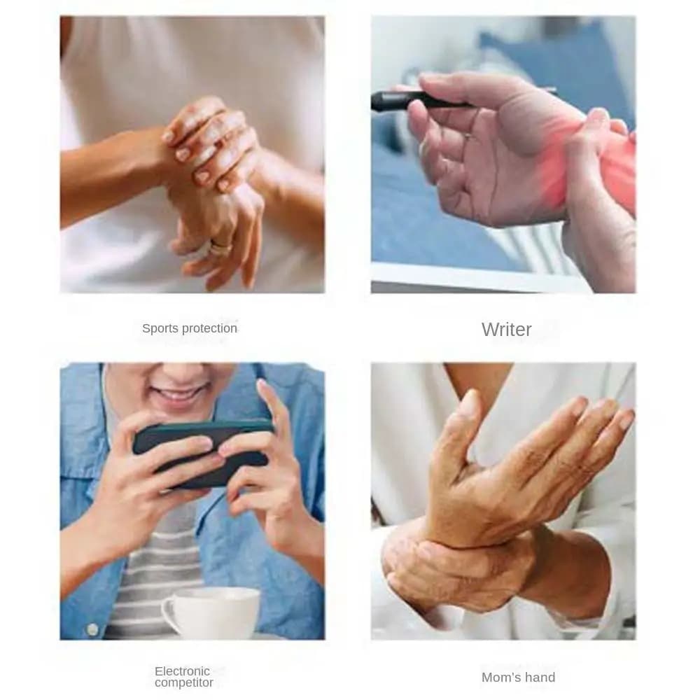 Tutore per polso ultra sottile regolabile Protezioni per le mani Compressione Dolore Fascia di supporto per il polso Nylon Elastan Sportivo