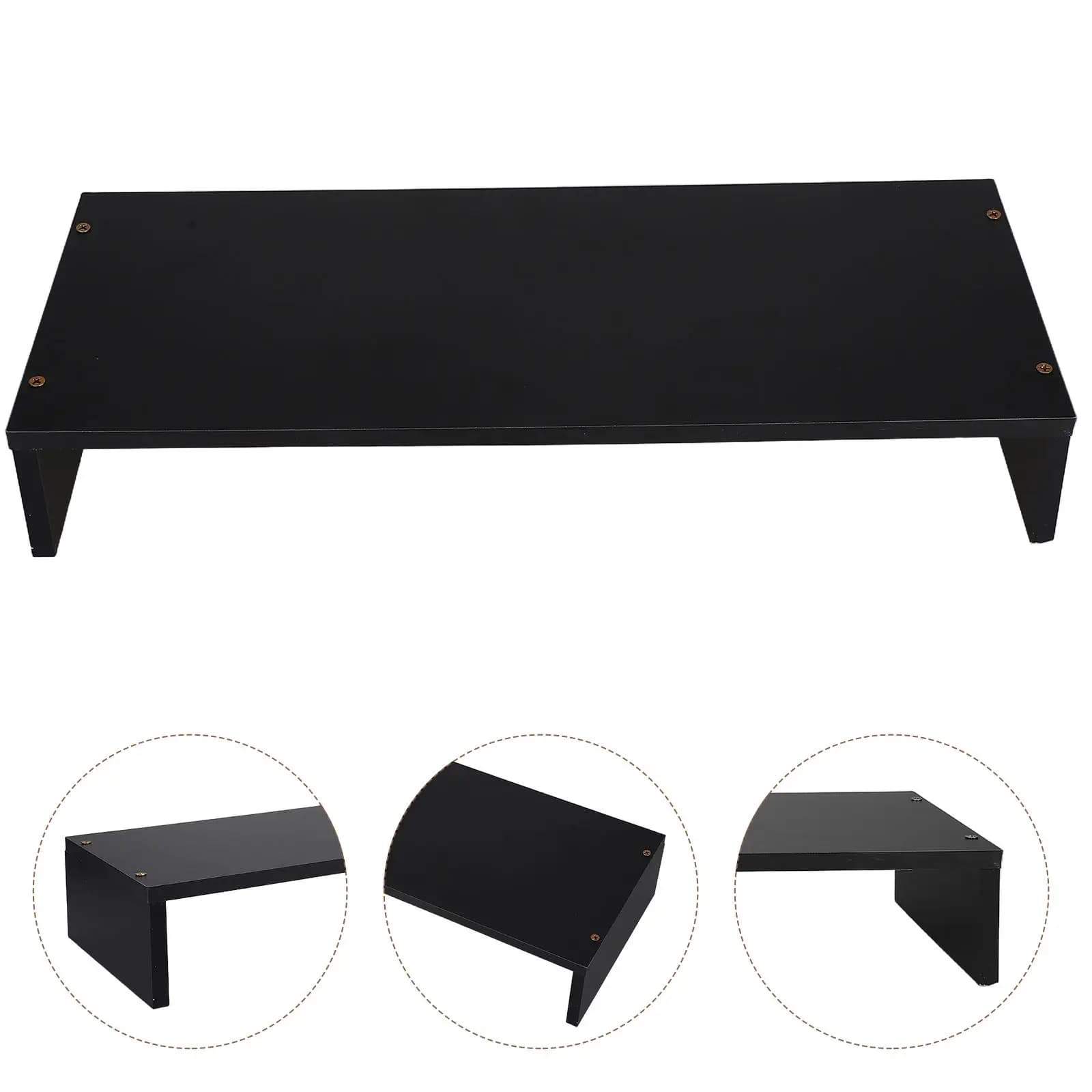 Support Anti-slip in Wood for Monitor, Desktop Organizer for Laptop, PC, Notebook, Printer, Ergonomic, with Rialzata Vision, Computer Robusto