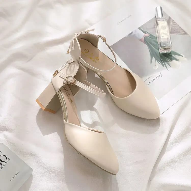 Hot Sale！Fairy Style Thin-Strap High Heels - Bowknot with Golden Buckle, Comfortable & Versatile