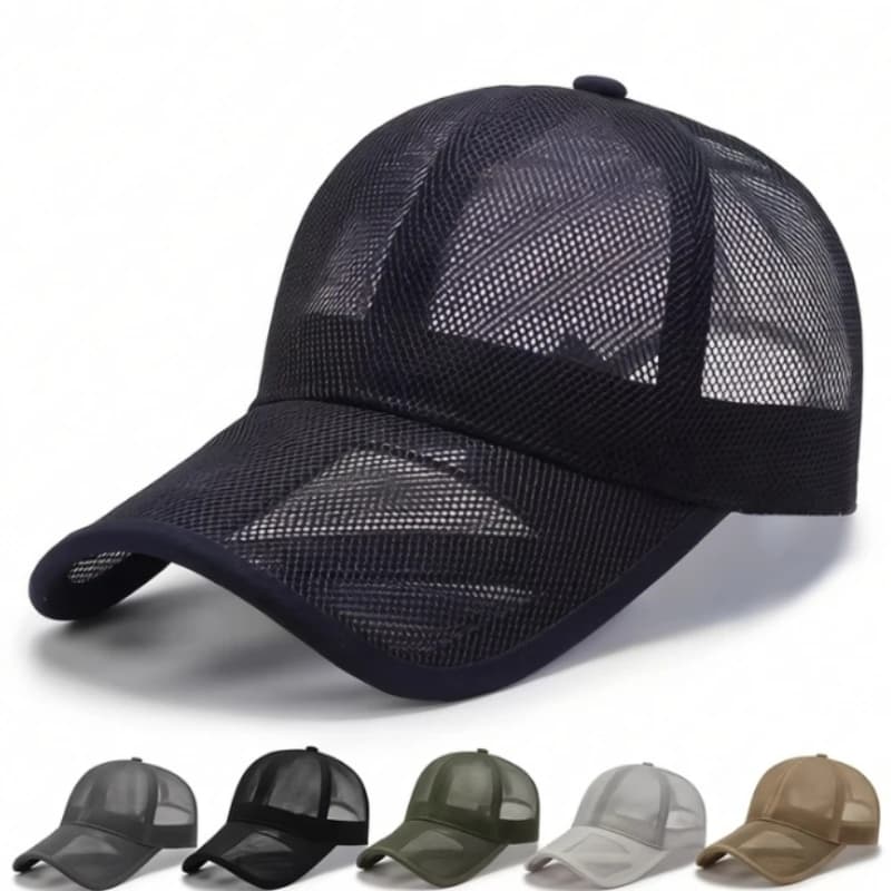 Summer Men Hat Openwork Brim Breathable Mesh Cap Men Women Outdoor Sports Sunscreen Baseball Women Sunhat