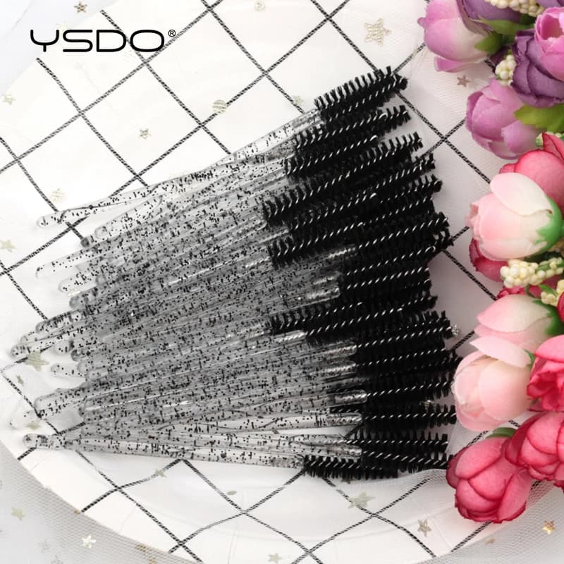 5/50Pcs Mascara Wands Spoolies Eyelash Brushes False Lash Extension Eyebrow Makeup Applicator Tools