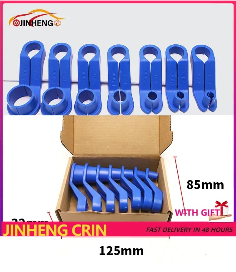 7 pezzi set di strumenti di disconnessione linea AC per auto strumento di rimozione rapida linea carburante linea carburante disconnessione linea carburante set di strumenti di disconnessione angolata