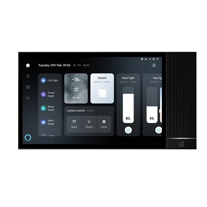 Sistema di controllo accessi di sicurezza domestica intelligente ZigBee Gateway Sistema operativo Android Amplificatore musicale di sottofondo Videocitofono Supporto WiFi