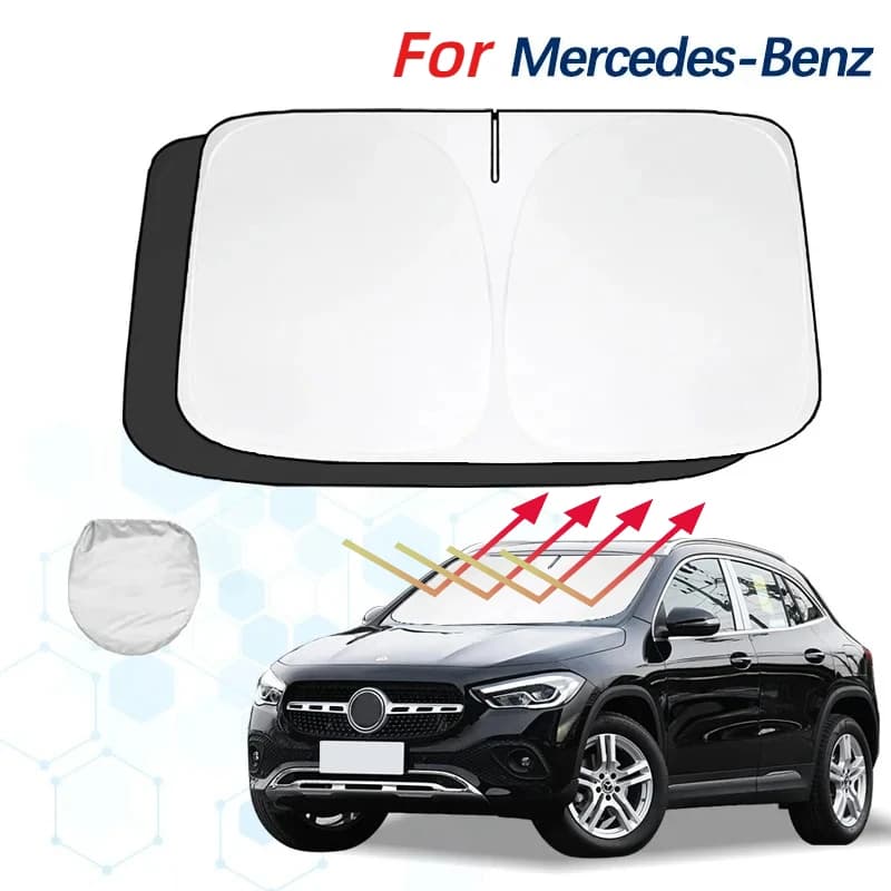Parabrezza Parasole Per Mercedes Benz GLA X156 H247 Parasole Visiera Protezione Pieghevole Blocchi Raggi UV Mantenere Il Tuo Auto di Raffreddamento
