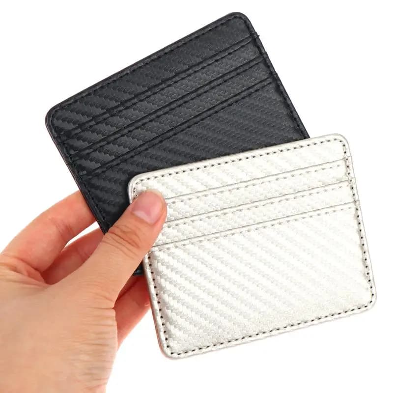 Slim Women Card Holder Wallet Pu Leather Women's Business Credit Card Case Bag Student Id Bus Card Cover Purse