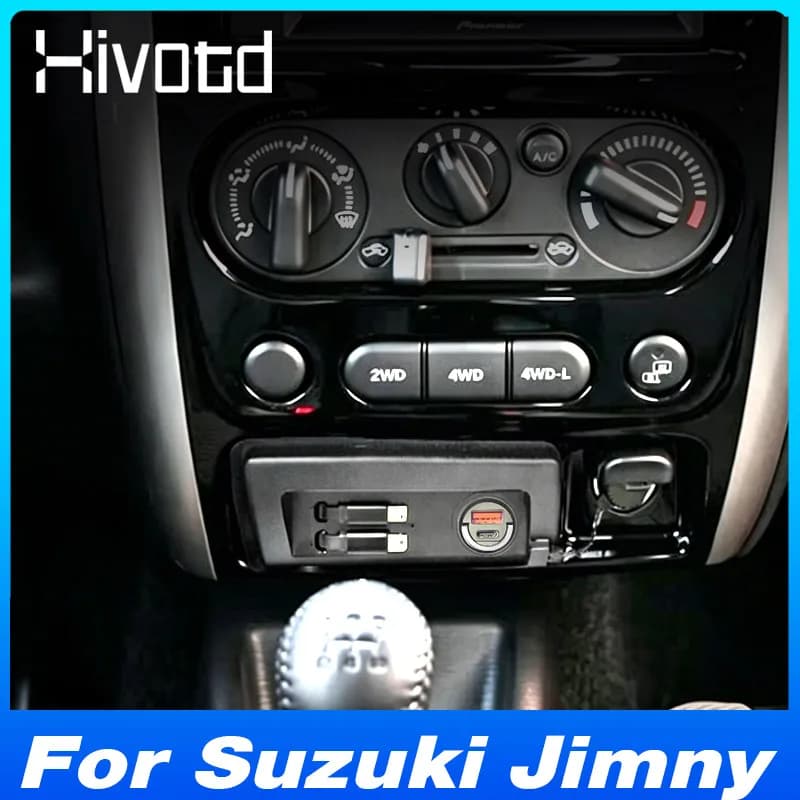 Car Cigarette Lighter Divider Usb Multi Port Quick Charging Power Outlet Hub Adapter Interior Parts For Suzuki Jimny 2007-2019