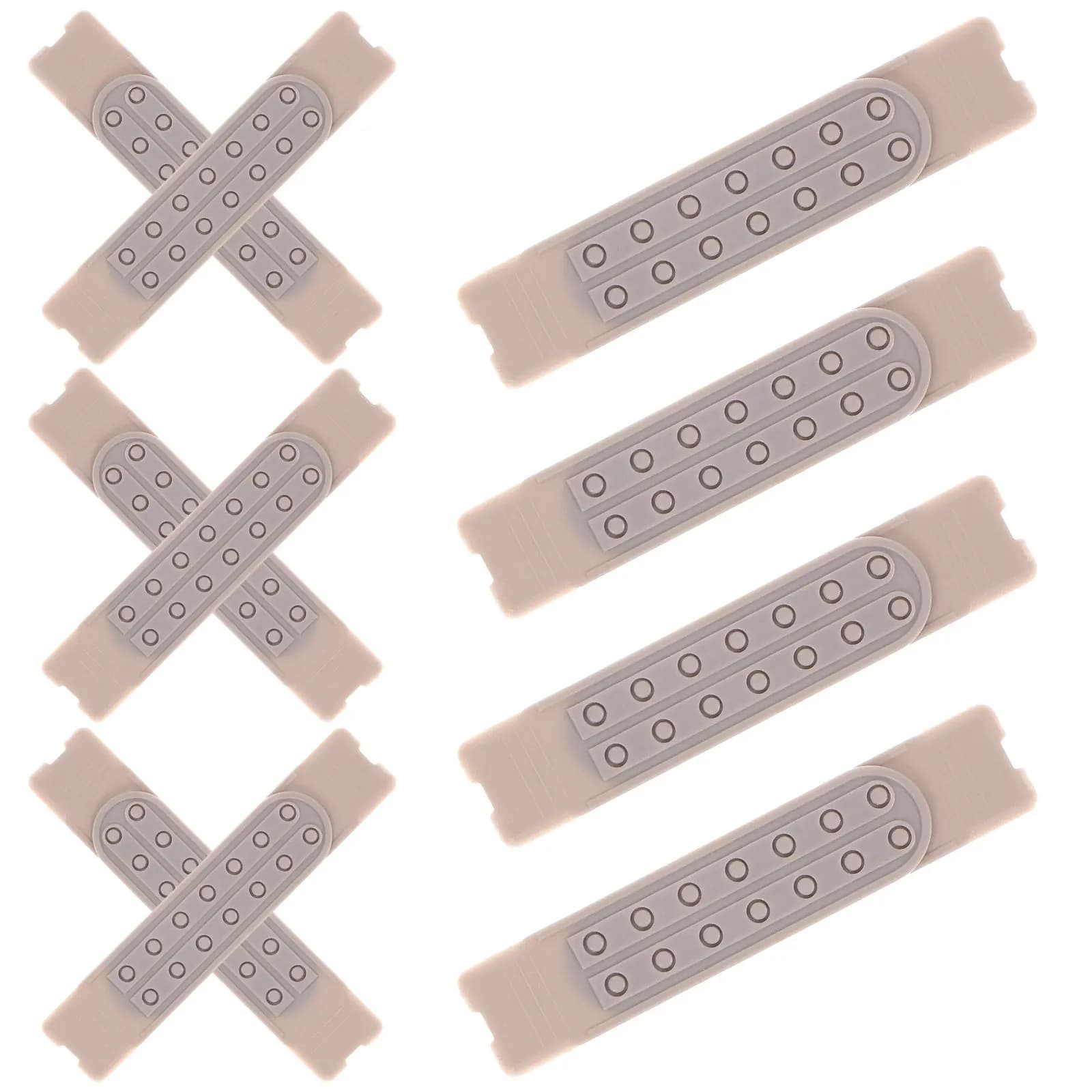 10Pairs Hat Extender Snapbacks Adjustable Cap Extenders Plastic Buckle Hat Fastener for All Caps Comfort Fit No Permanent