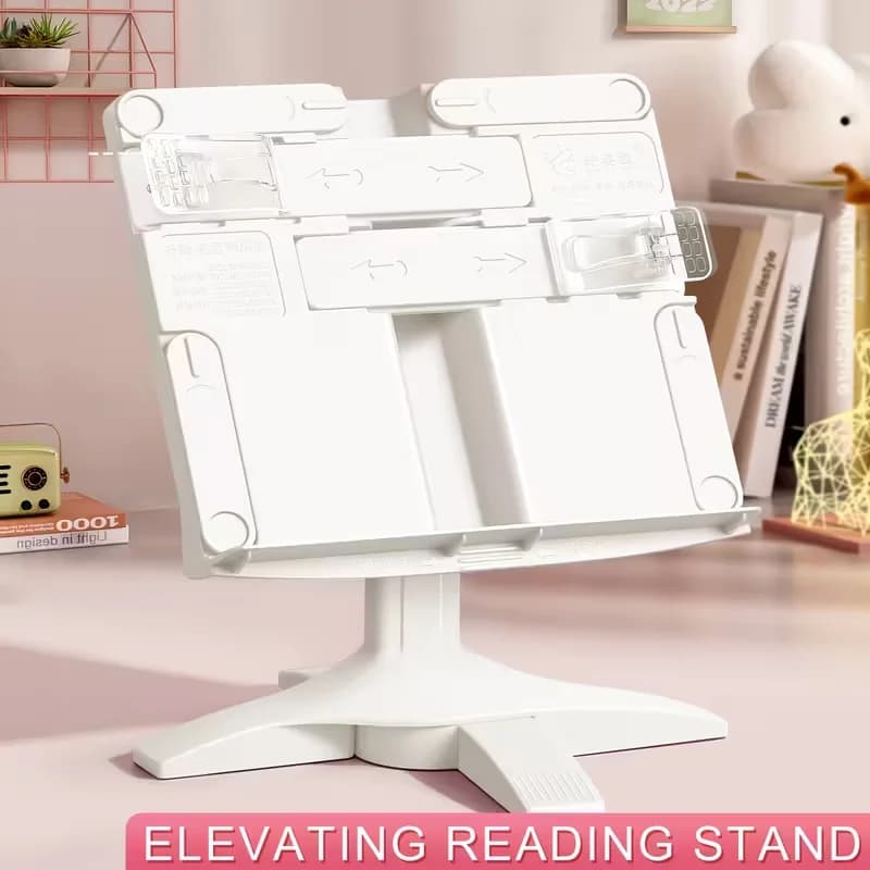 Supporto da lettura ergonomico e regolabile: supporto leggero per libri e laptop da tavolo 2 in 1 con opzioni di altezza per una visualizzazione confortevole