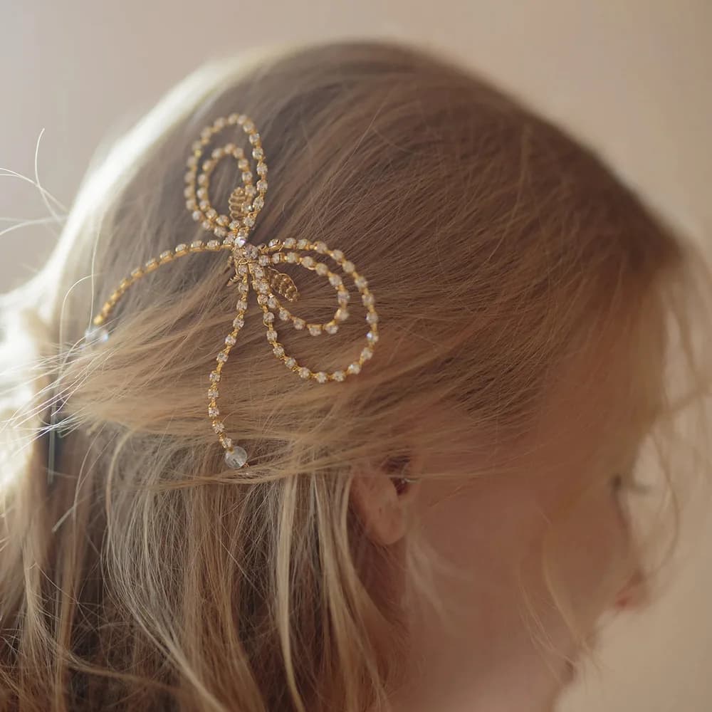 Stonefans 1 Pieces Butterfly Hair Clips Wedding Leaf Crystal Fashion New Jewelry Backpack Brides Bridesmaid Bars