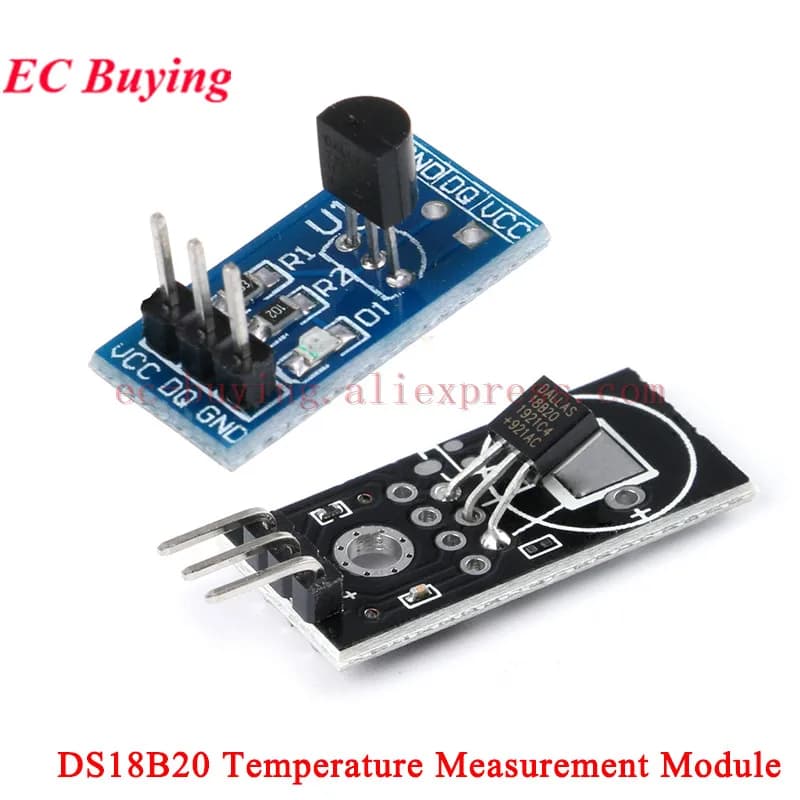 1Pc-20Pcs 18B20 DS18B20 Uscita segnale digitale Modulo di misurazione della temperatura Interruttore di controllo del sensore di rilevamento della scheda per Arduino