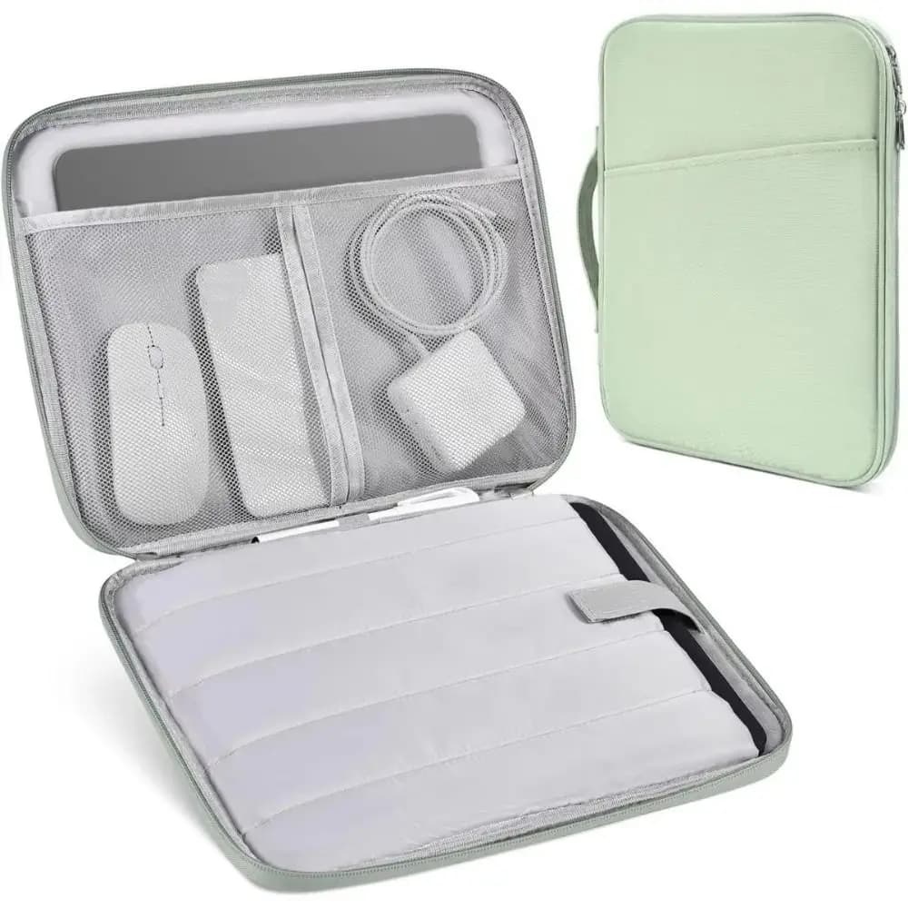 Borse per laptop portatili con maniglia, leggere, impermeabili, custodia per laptop multistrato in materiale morbido, custodia per computer portatile da viaggio