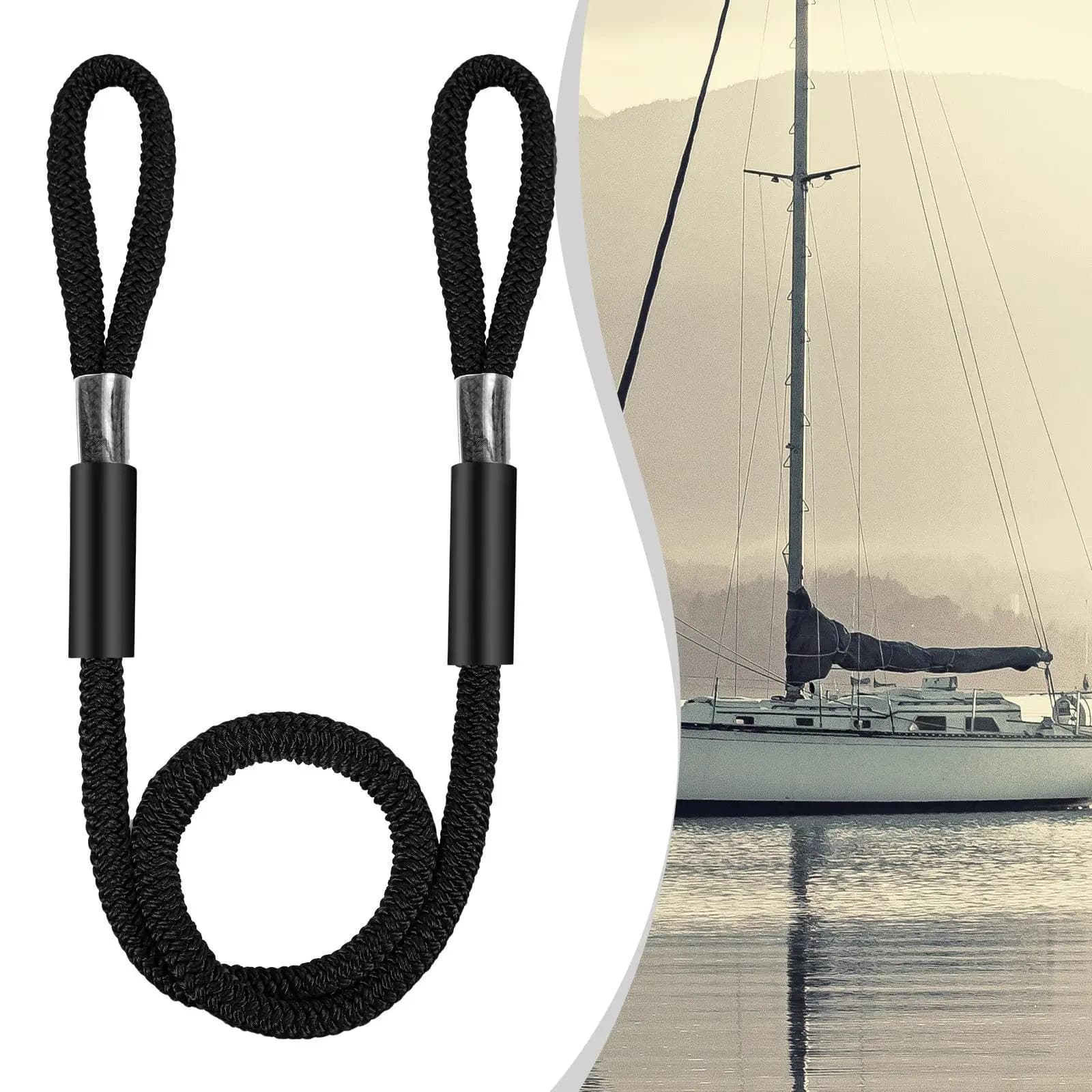 3/8 "Dock Line Nylon Accessori per pontoni Corda per barche di grado marino Linea per barche Corda di ormeggio per yacht Pontone Pesca Barca a motore Canoa