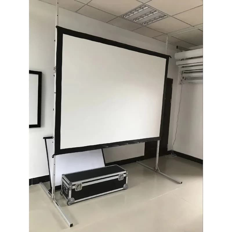 Schermo di proiezione pieghevole posteriore e anteriore da 220" con scarichi Schermo per proiettore da esterno